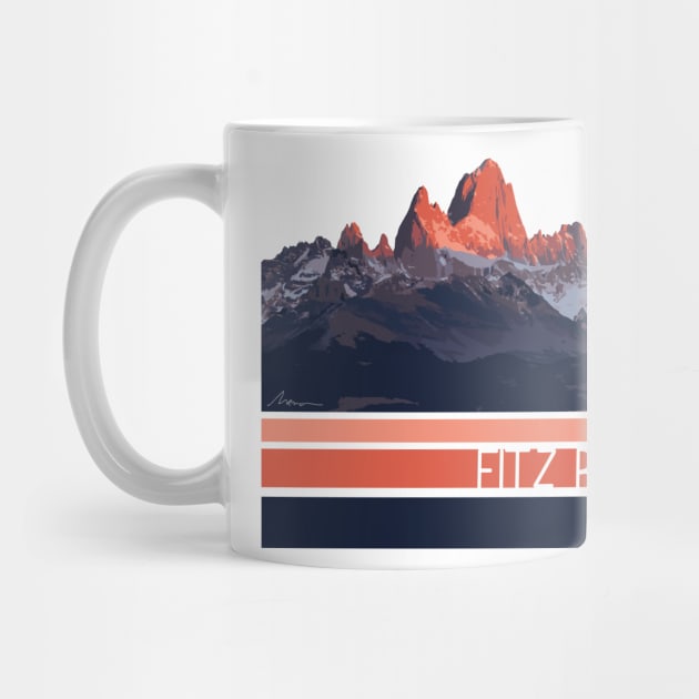 Fitz Roy Mountain Illustration by High Altitude